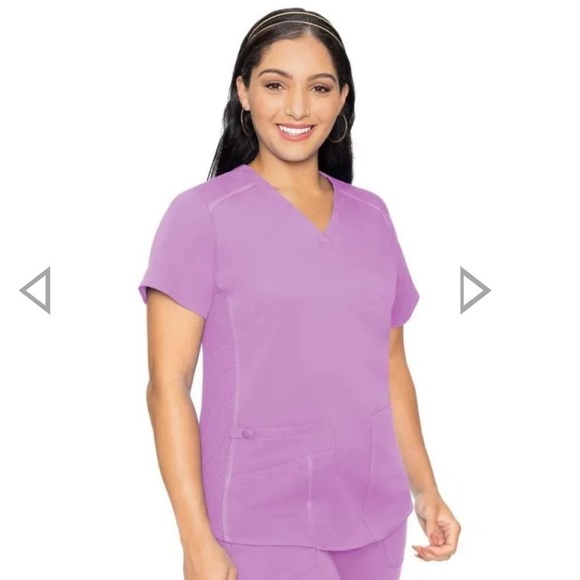 Med Couture Tops - Med Couture Lilac V-Neck Shirttail Women's SCRUBS top